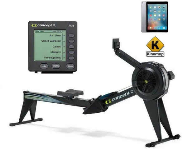 Concept2 Modell D PM5 Hohe Ruderergometer Schwarz